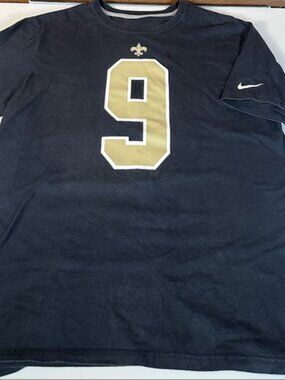 Nike Drew Brees #9 T-Shirt Mens XL New Orleans Saints